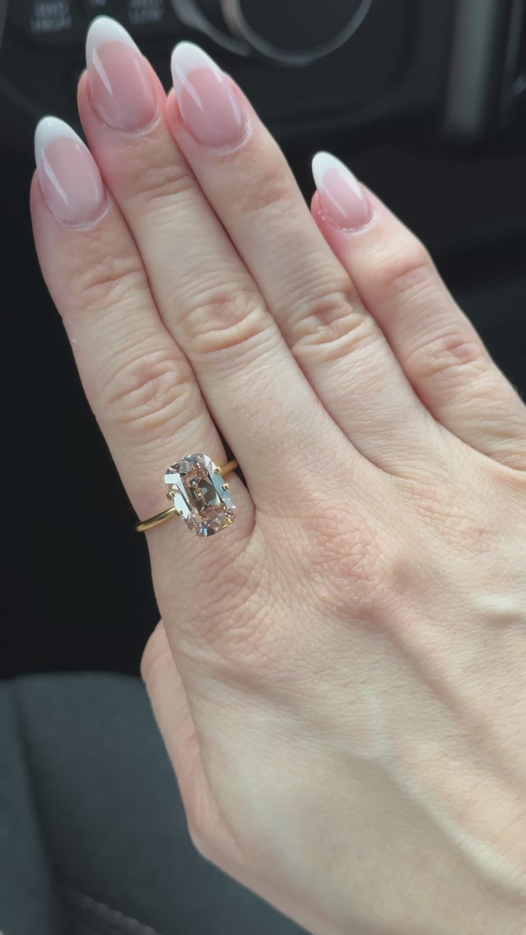 5.03ct Brown Old Mine Elongated Cushion - Lindsey's Diamond